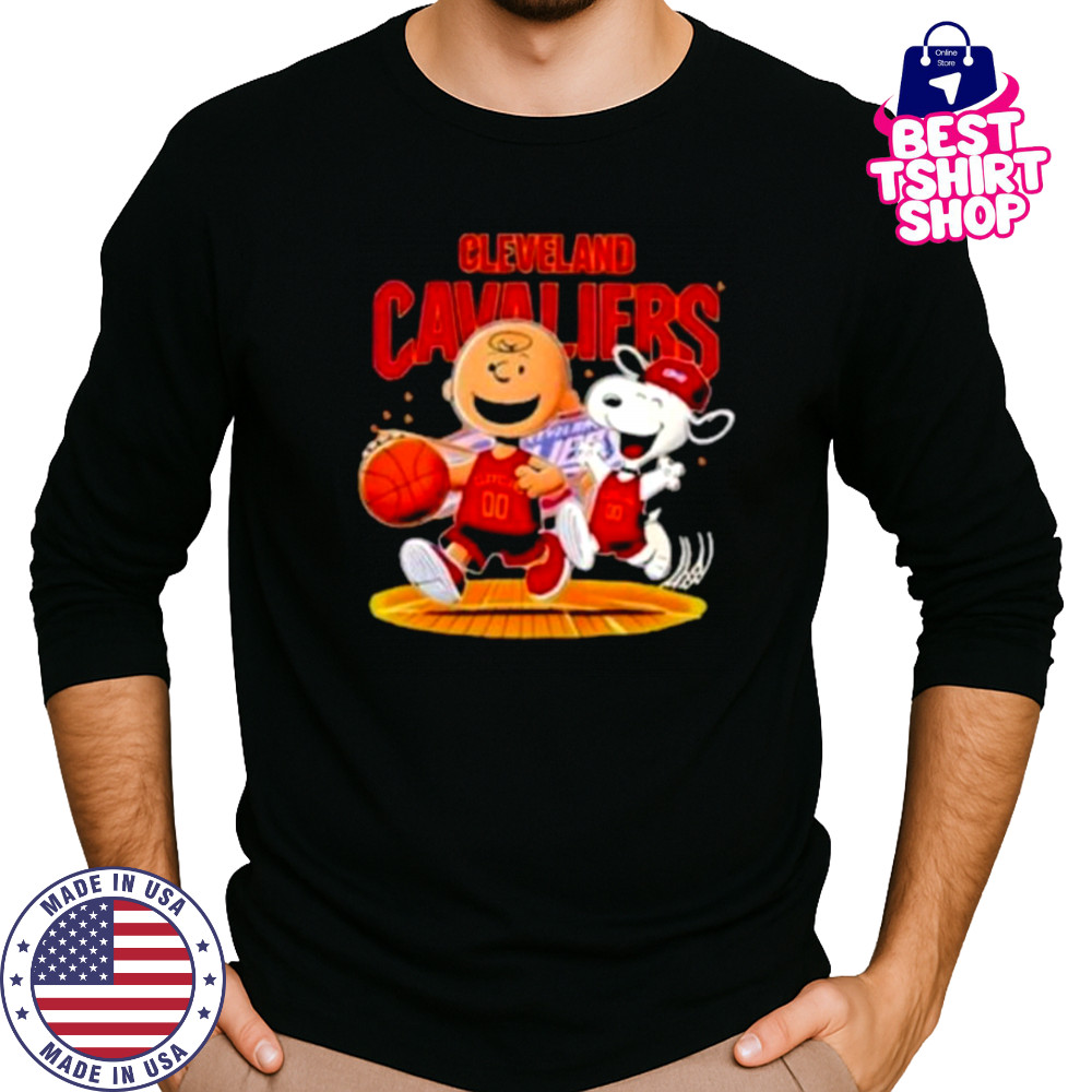 Cleveland Cavaliers And Peanuts Snoopy Shirt Long Sleeved