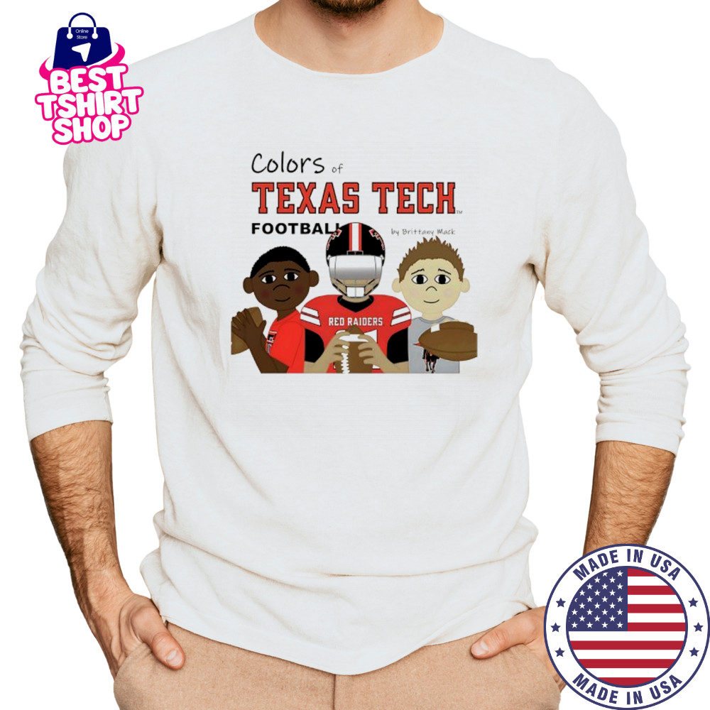 Colors of Texas Tech Football fan cartoon shirt Long Sleeved