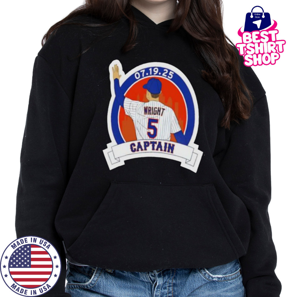 David Wright Captain New York Mets baseball player graphic shirt Hoodie