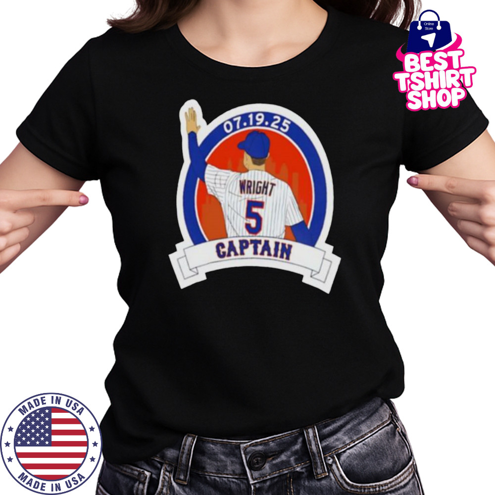 David Wright Captain New York Mets baseball player graphic shirt Women's T-shirt