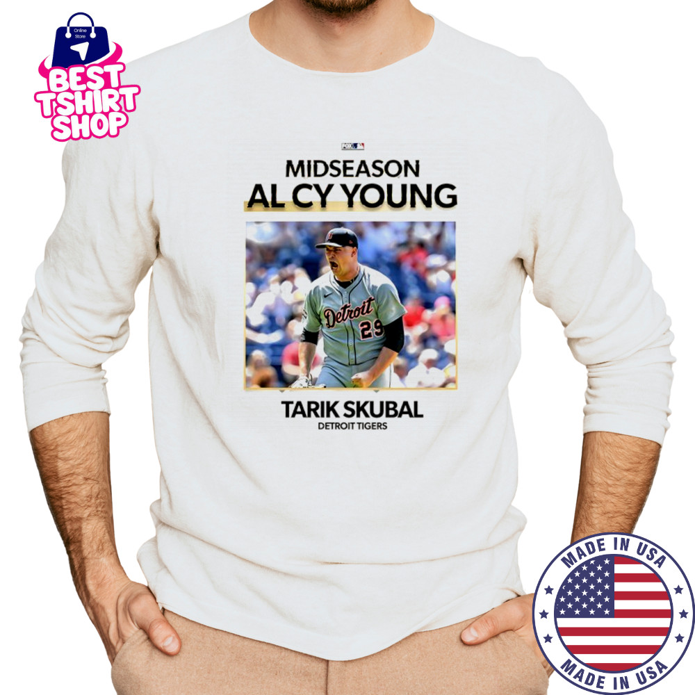 Detroit Tigers Tarik Skubal 2025 midseason AL Cy Young shirt Long Sleeved