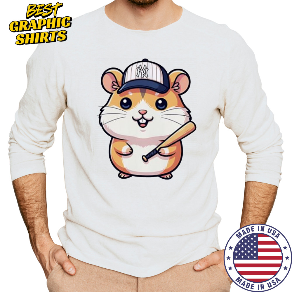 Hamster New York Yankees cute shirt Long Sleeved