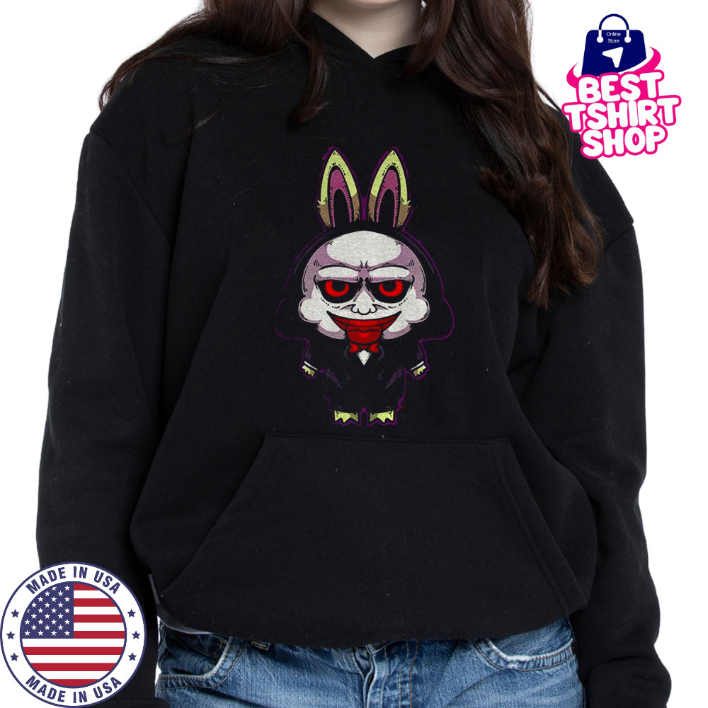 Labubu costume Billy the Puppet horror shirt Hoodie