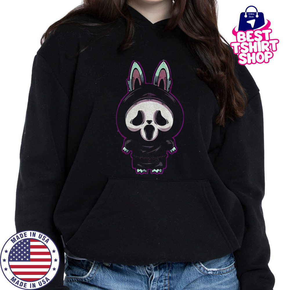 Labubu costume Ghostface Happy Halloween horror character shirt Hoodie