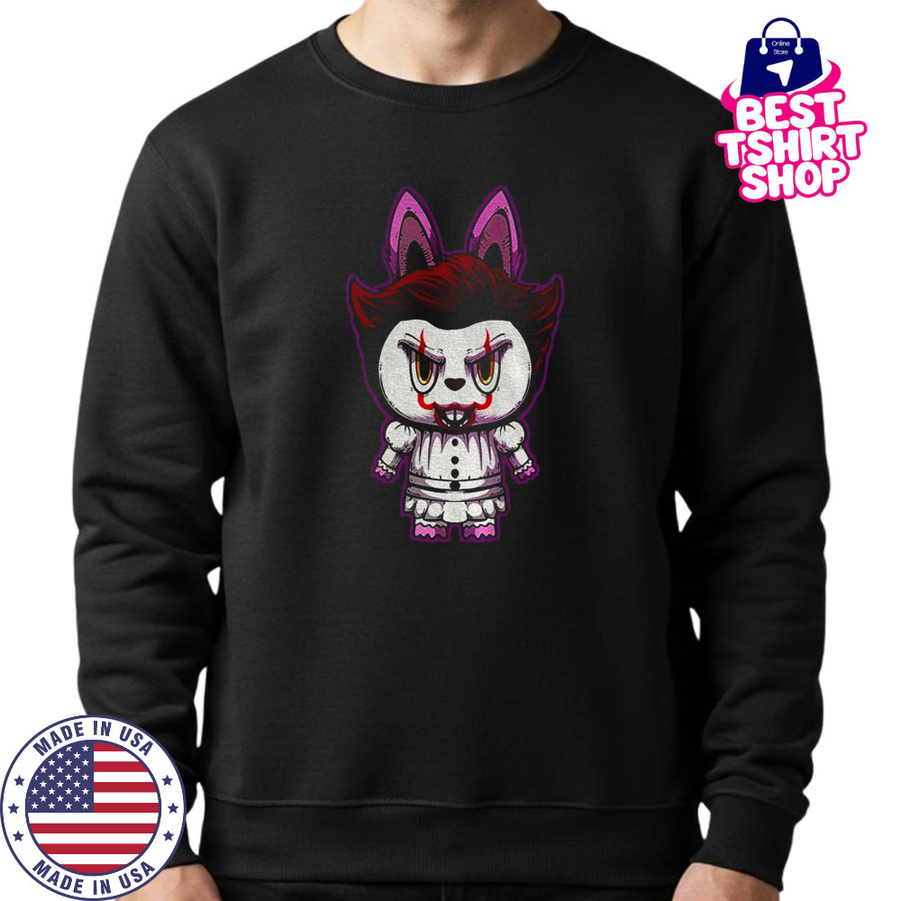 Labubu costume Pennywise Happy Halloween horror character shirt Sweatshirt