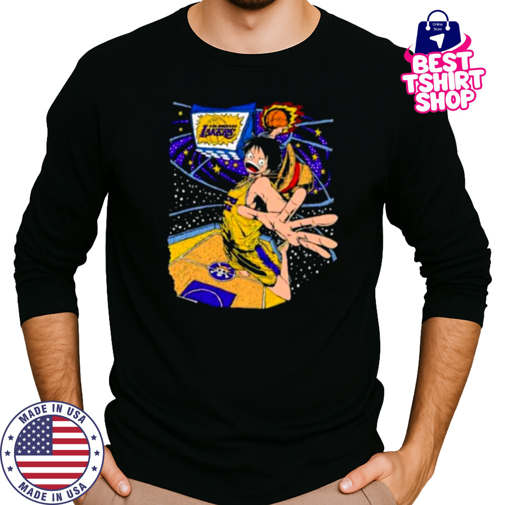 Los Angeles Lakers x Monkey D. Luffy One Piece shirt Long Sleeved
