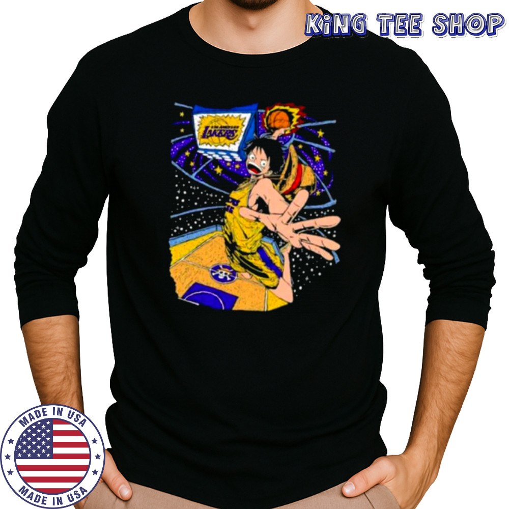 Los Angeles Lakers x Monkey D. Luffy One Piece shirt Long Sleeved
