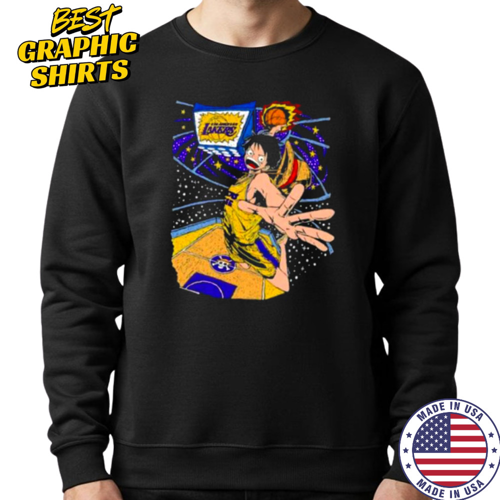 Los Angeles Lakers x Monkey D. Luffy One Piece shirt Sweatshirt