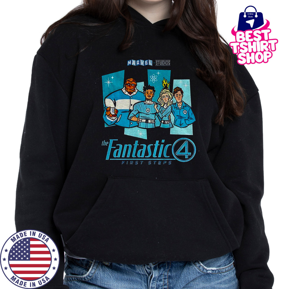 Marvel Studios Fantastic Four Superhero F4 First Steps shirt Hoodie