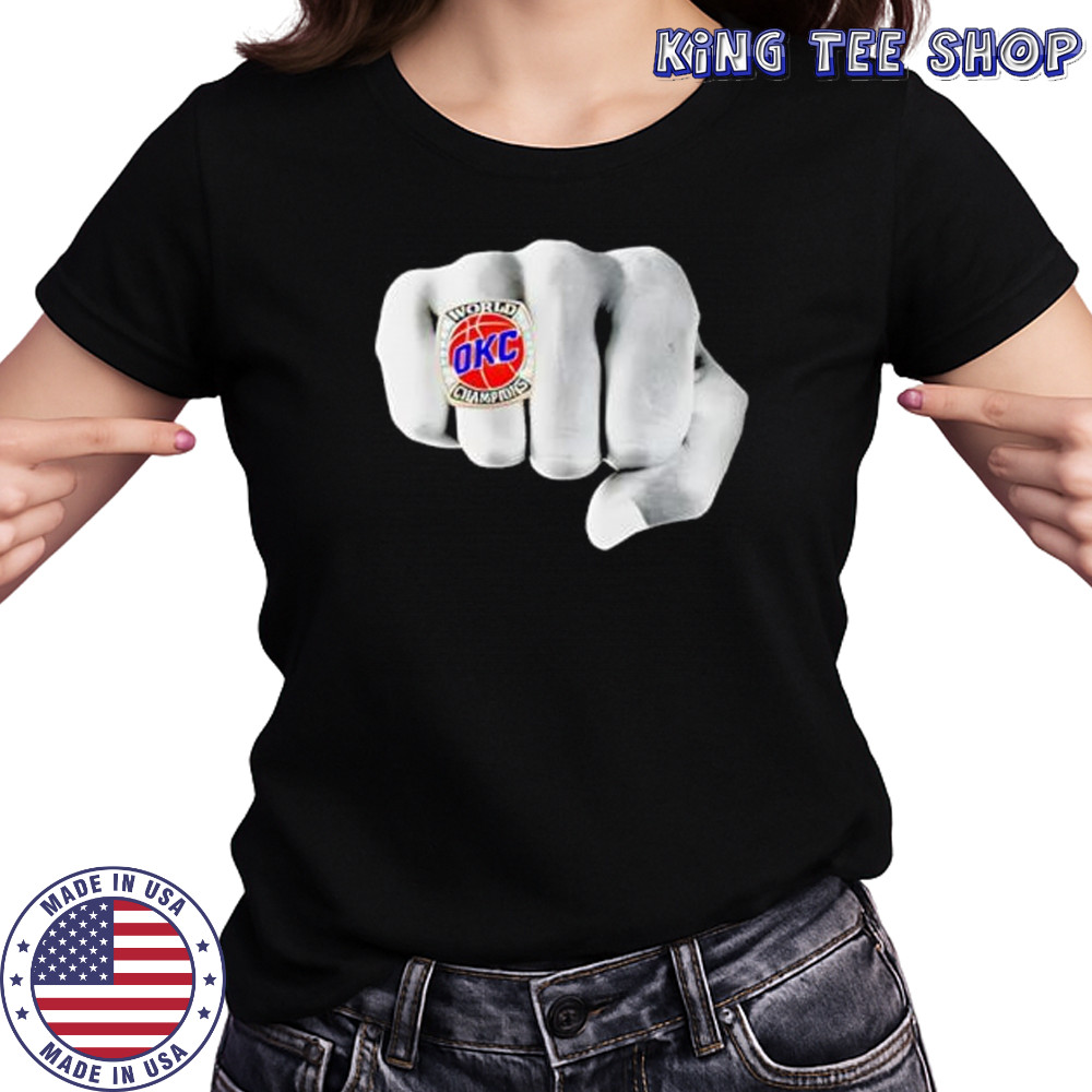 OKC Championship Ring Hand Comfort Colors shirt Women's T-shirt
