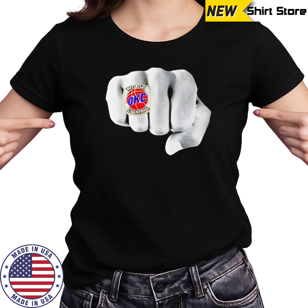 OKC Championship Ring Hand Comfort Colors shirt Women's T-shirt