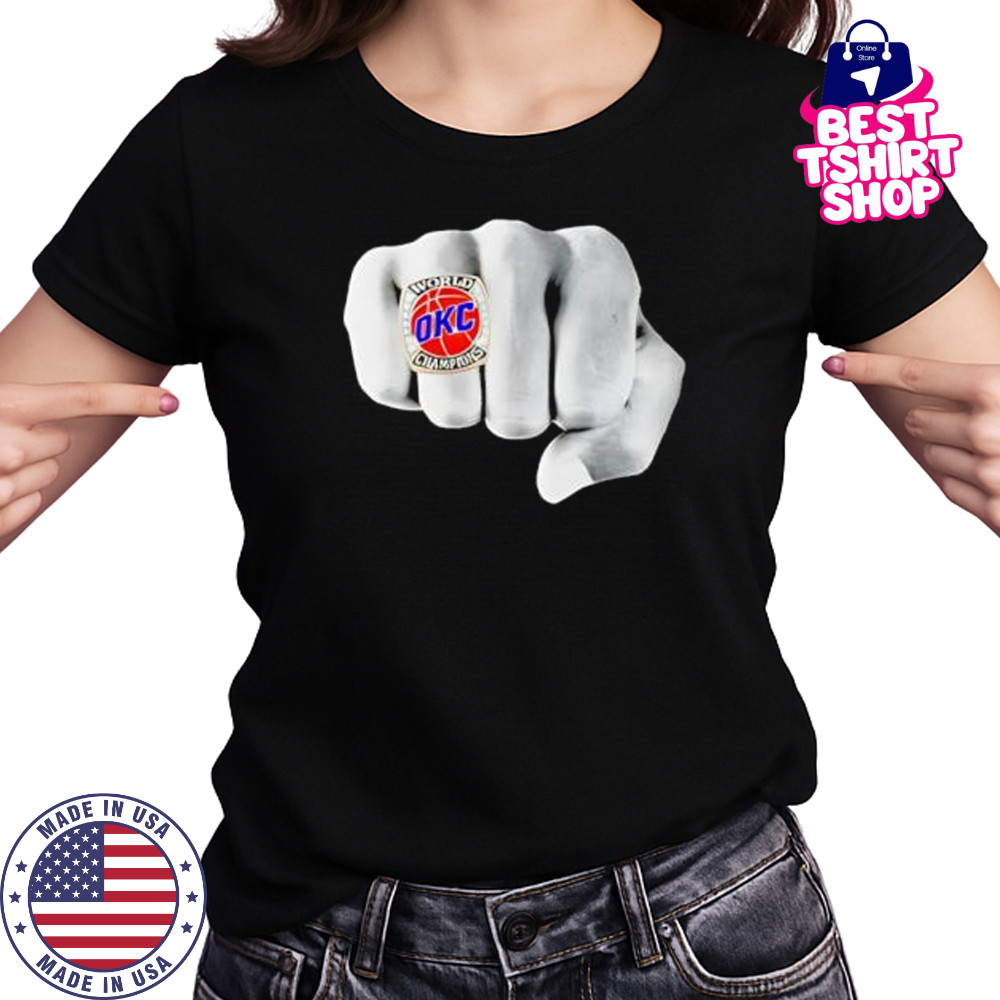 OKC Championship Ring Hand Comfort Colors shirt Women's T-shirt