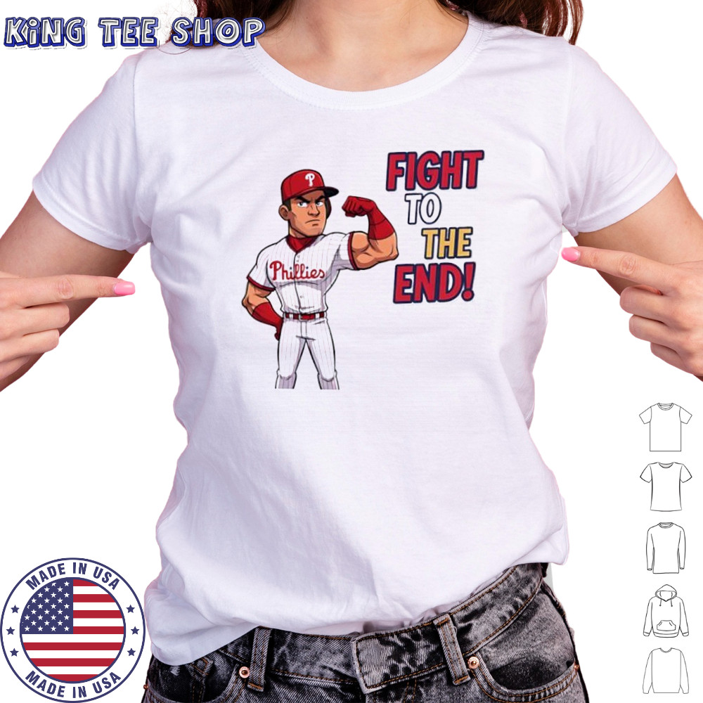 Philadelphia Phillies fight to the end cartoon shirt Women's T-shirt