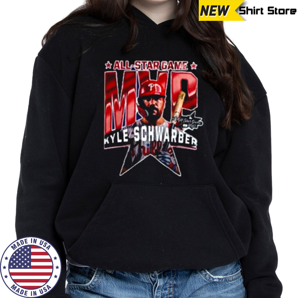 Philadelphia Phillies Kyle Schwarber 2025 MLB All Star Game MVP Graphic Two Sided Shirt Hoodie