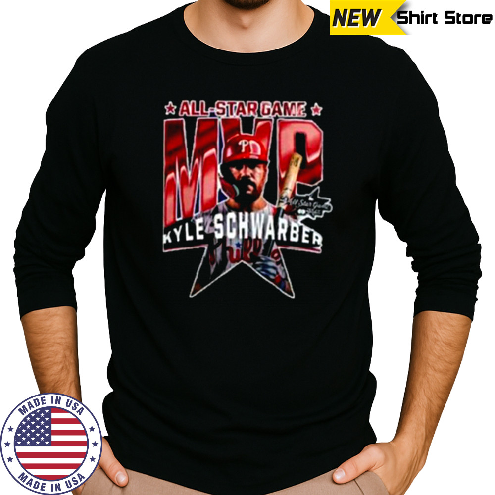 Philadelphia Phillies Kyle Schwarber 2025 MLB All Star Game MVP Graphic Two Sided Shirt Long Sleeved