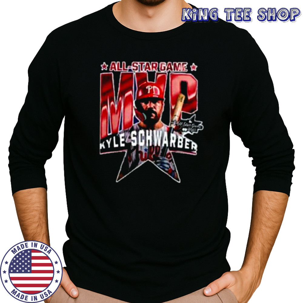 Philadelphia Phillies Kyle Schwarber 2025 MLB All Star Game MVP Graphic Two Sided Shirt Long Sleeved