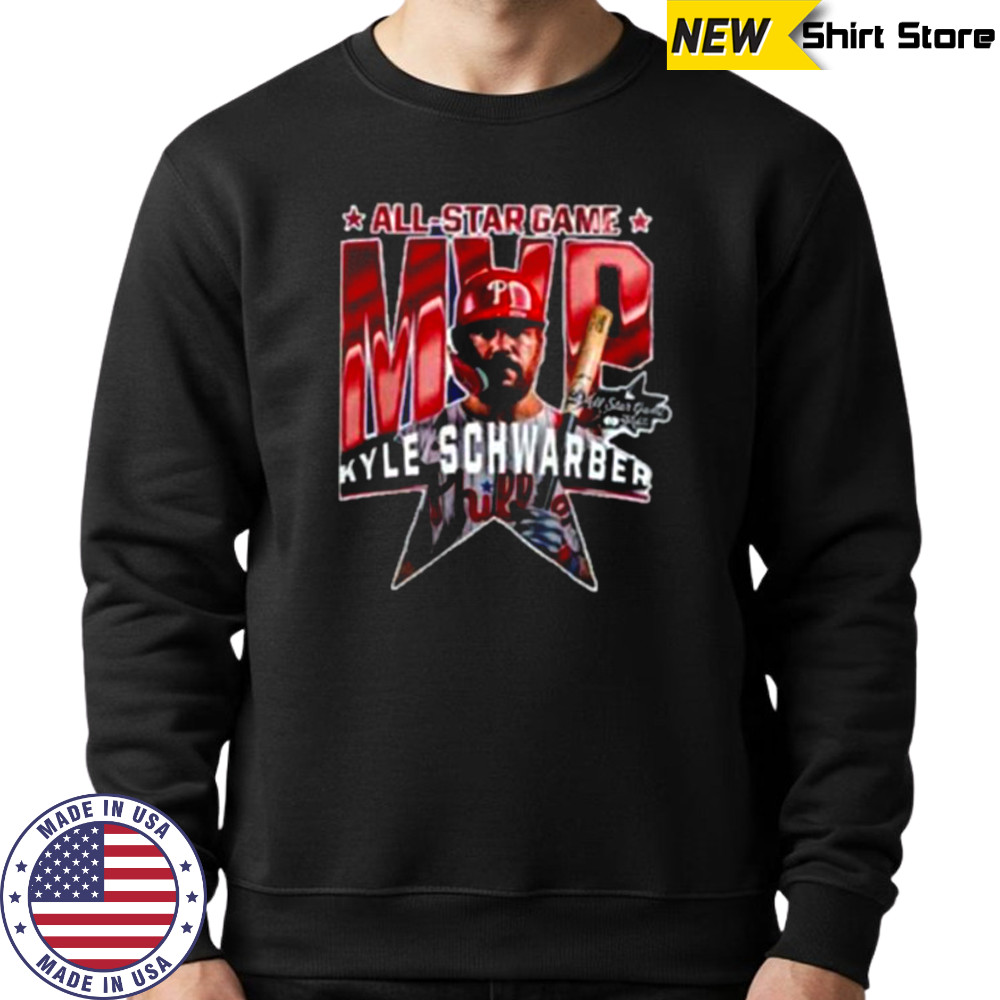 Philadelphia Phillies Kyle Schwarber 2025 MLB All Star Game MVP Graphic Two Sided Shirt Sweatshirt