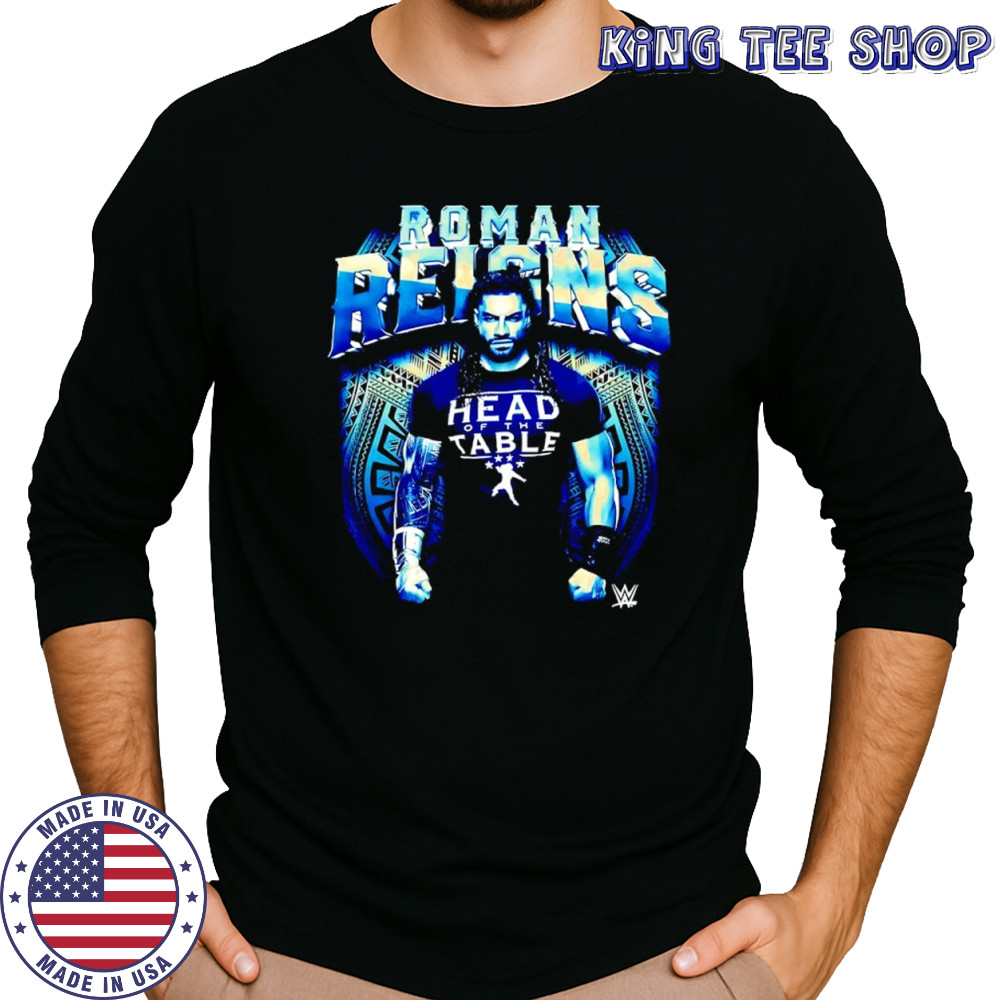 Roman Reigns WWE wearing head of the table shirt Long Sleeved