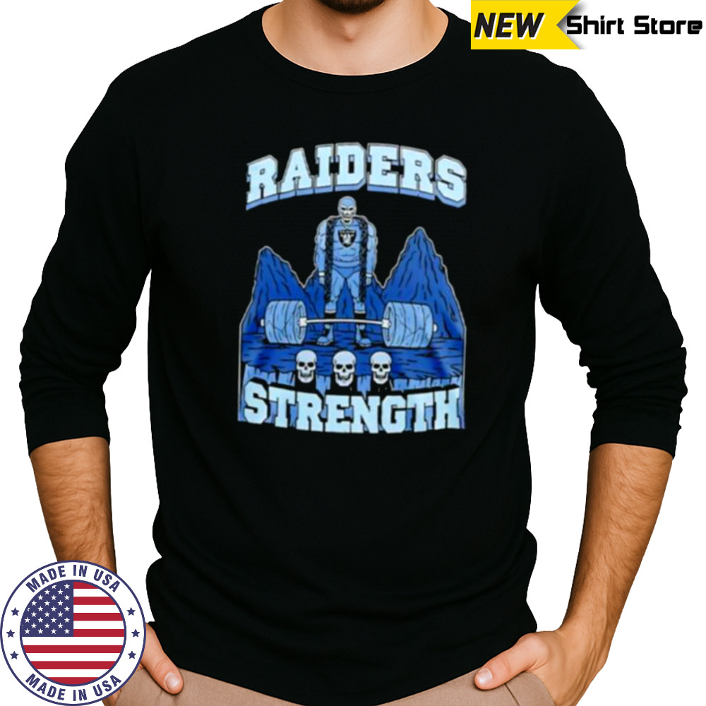 Skeleton Las Vegas Raiders Strength shirt Long Sleeved