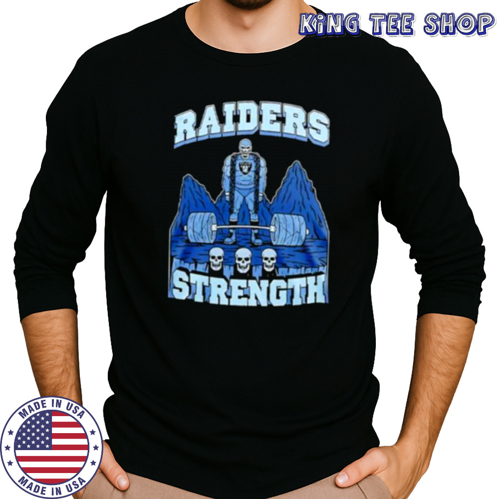 Skeleton Las Vegas Raiders Strength shirt Long Sleeved