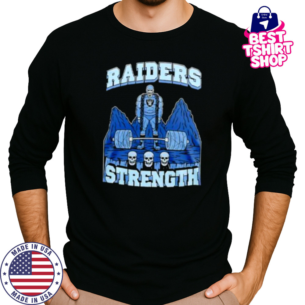 Skeleton Las Vegas Raiders Strength shirt Long Sleeved