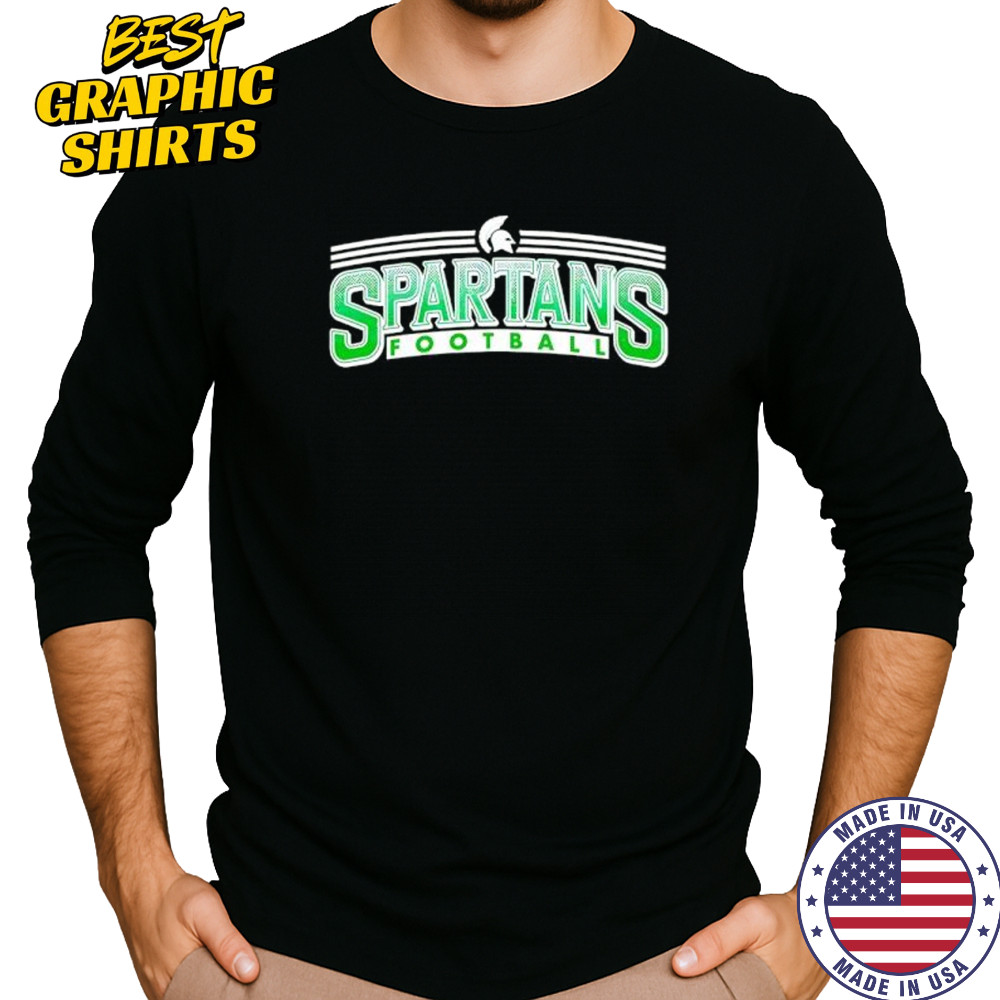 Spartans Football Stripes shirt Long Sleeved