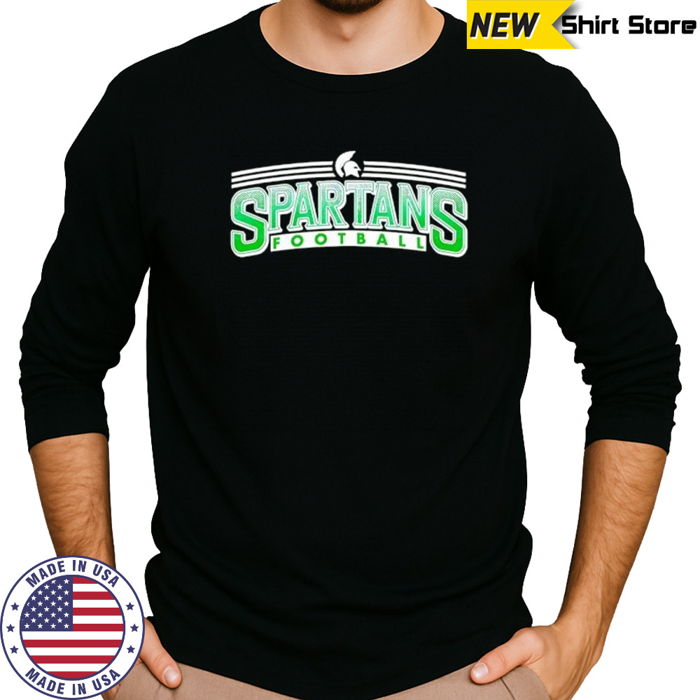 Spartans Football Stripes shirt Long Sleeved