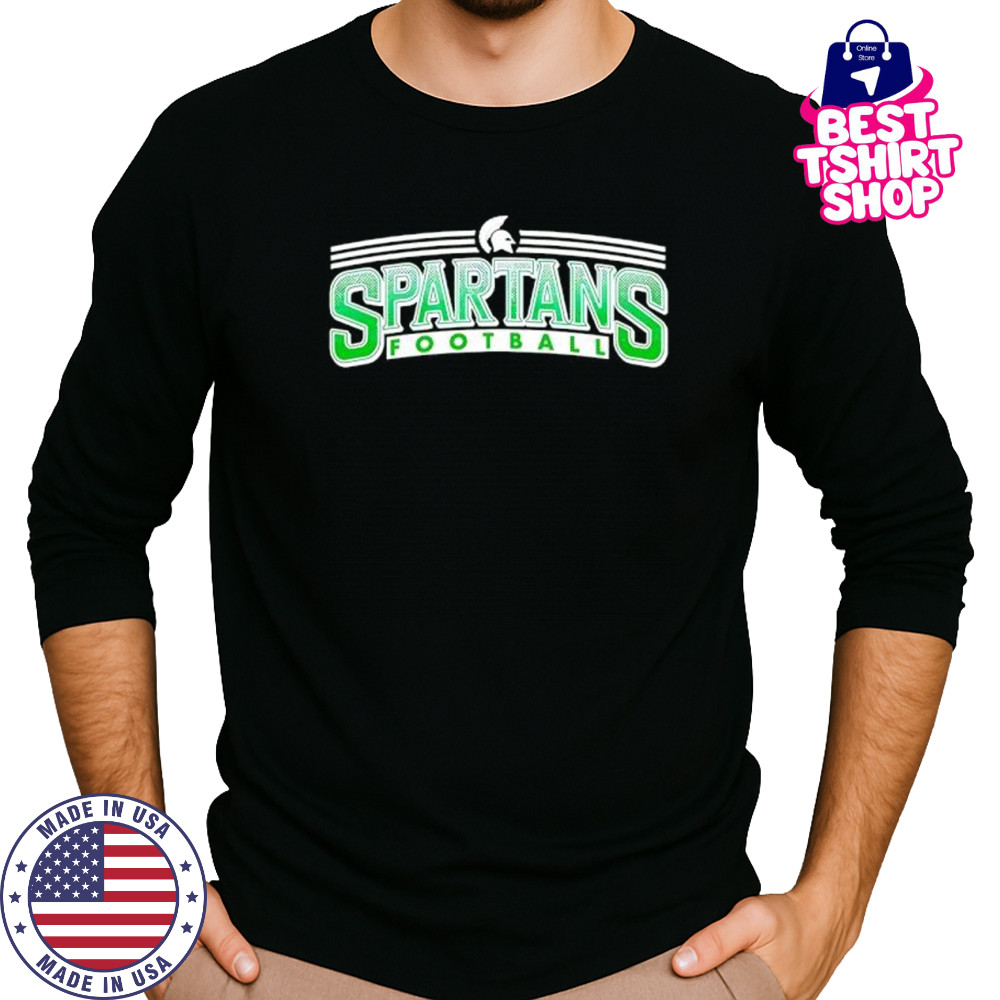 Spartans Football Stripes shirt Long Sleeved