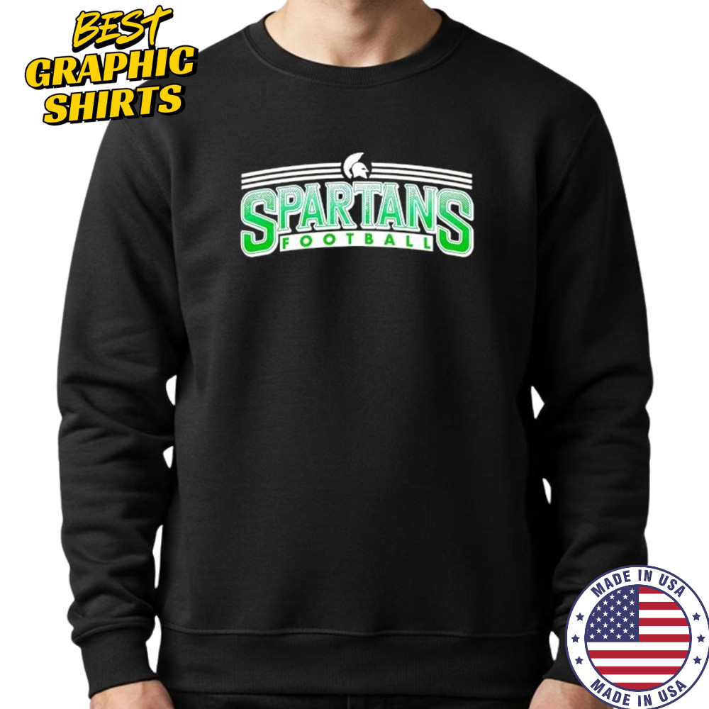 Spartans Football Stripes shirt Sweatshirt
