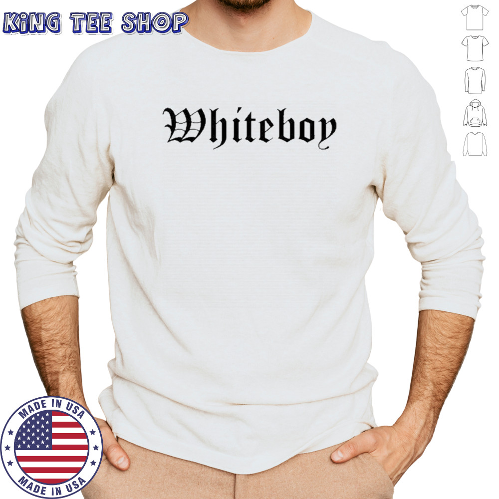 Tom Macdonald Wearing Whiteboy T-Shirt Long Sleeved