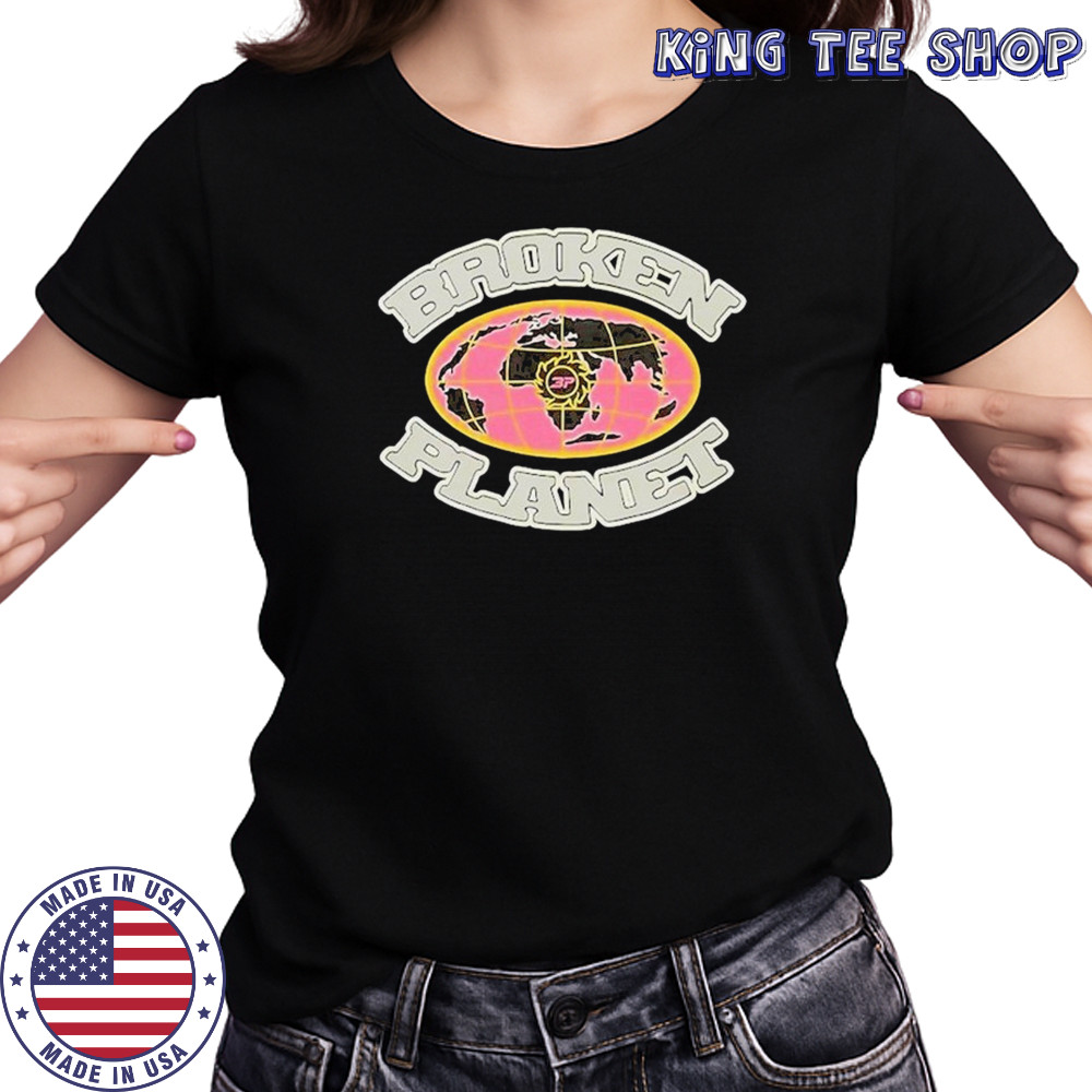 Broken Planet Grid Globe T-shirt Women's T-shirt