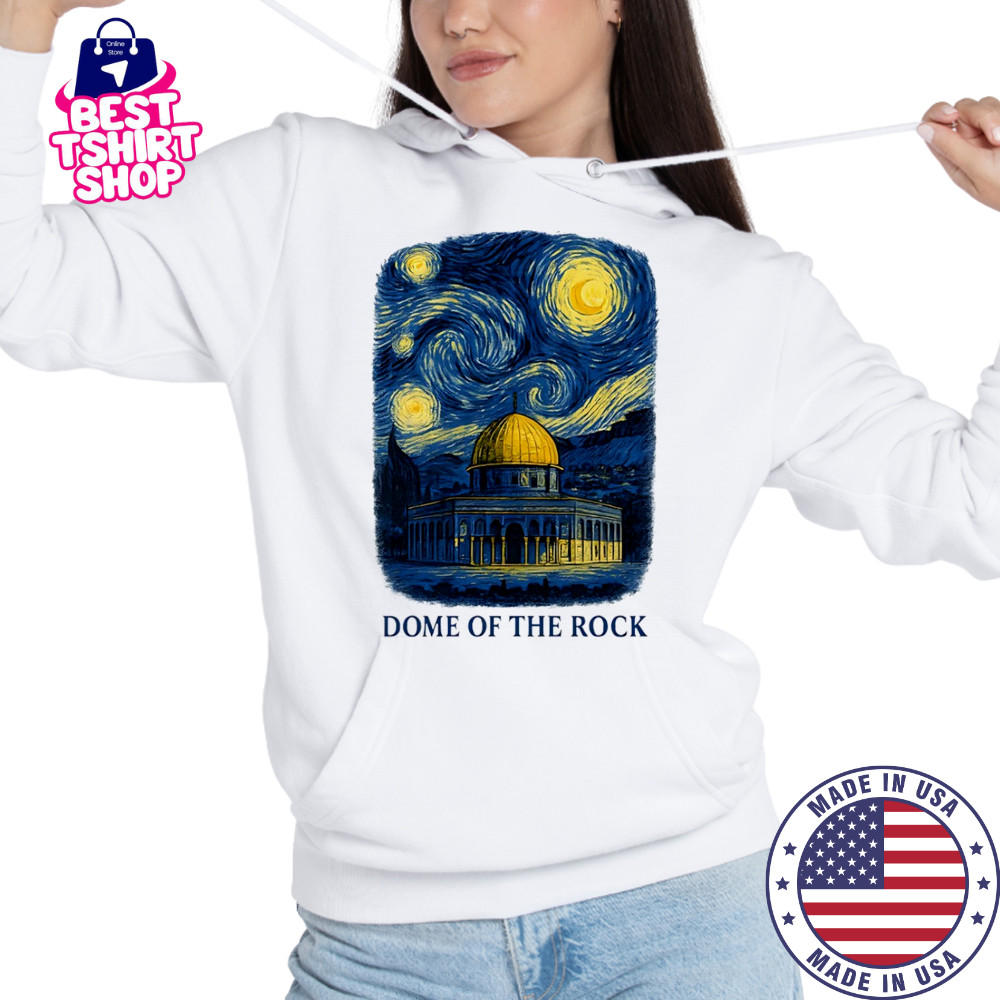 Dome of the rock Starry Night shirt Hoodie