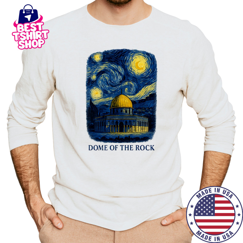 Dome of the rock Starry Night shirt Long Sleeved