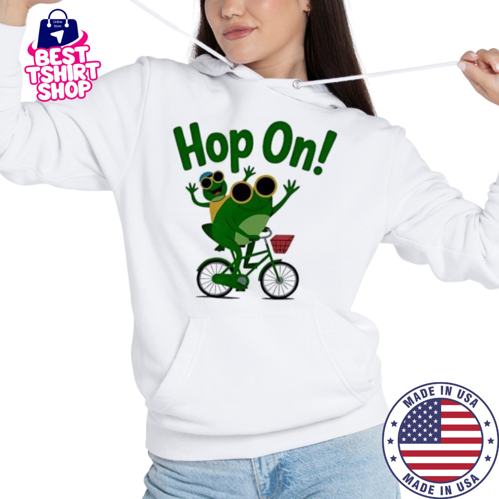 Funny frog Hop on shirt Hoodie