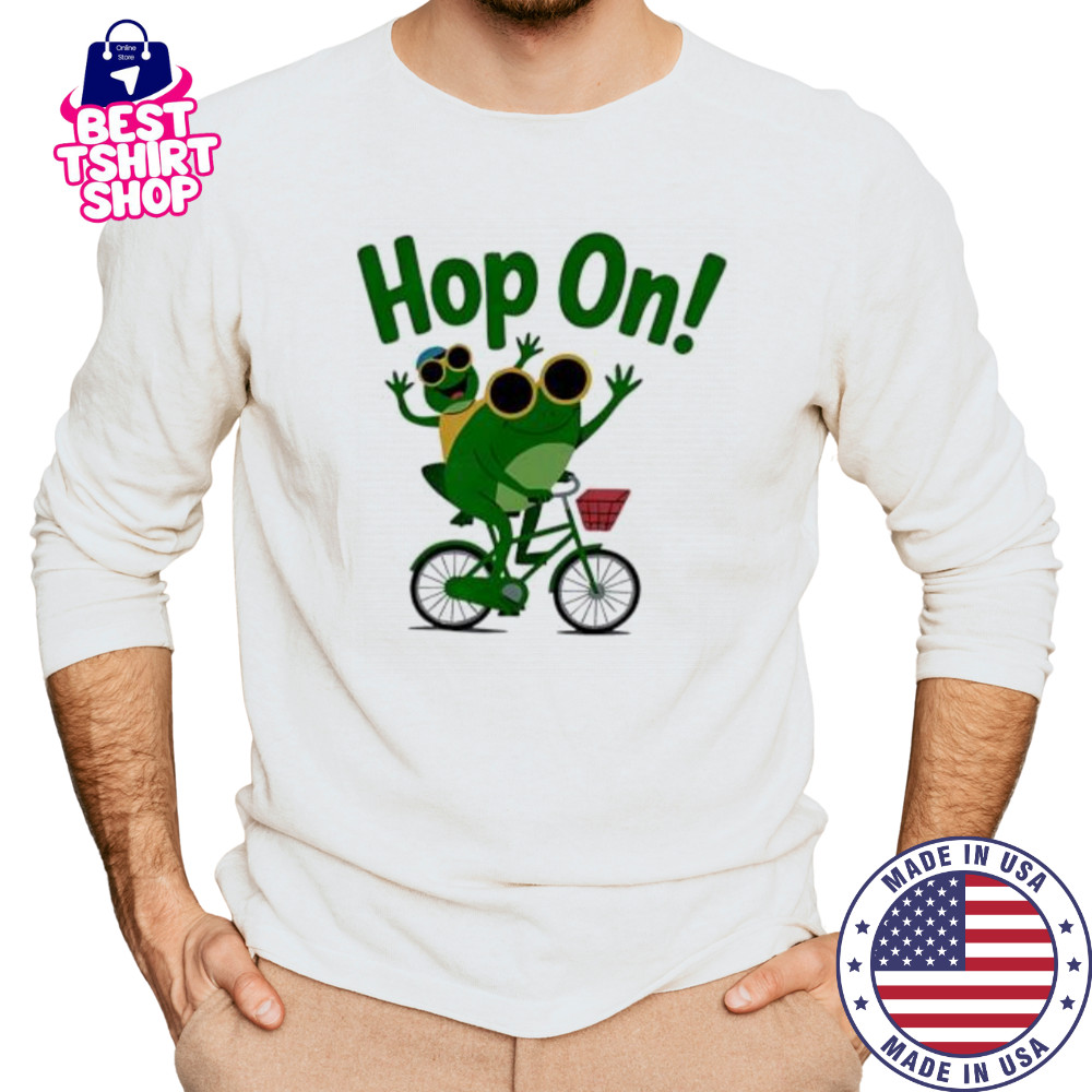 Funny frog Hop on shirt Long Sleeved