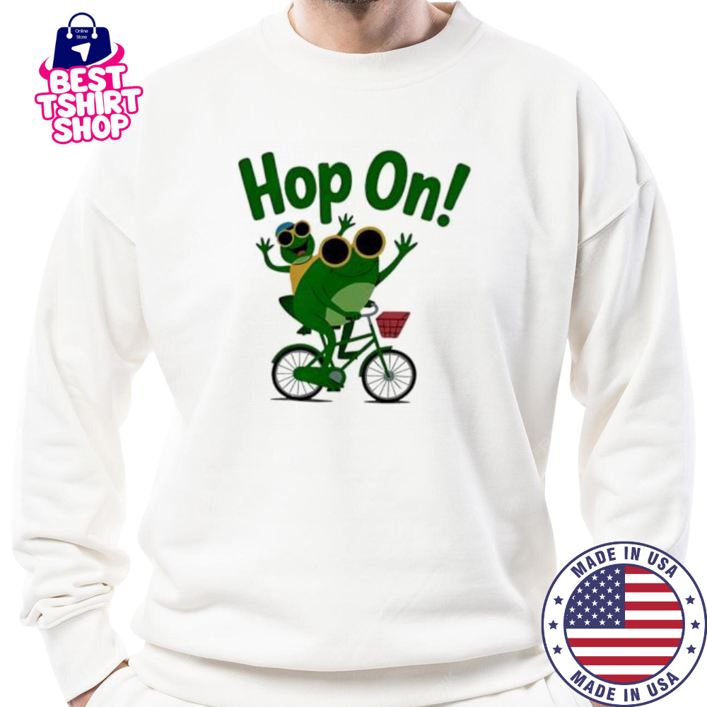 Funny frog Hop on shirt Sweatshirt