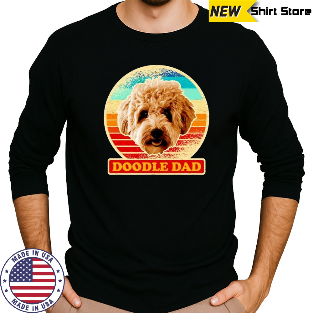 Goldendoodle Doodle Dad vintage shirt Long Sleeved