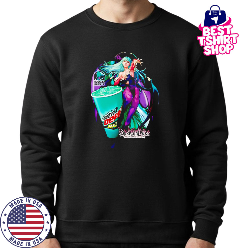 Mamono World Bja-Bat Baja Blast Darkstalkers Resurrection drink shirt Sweatshirt