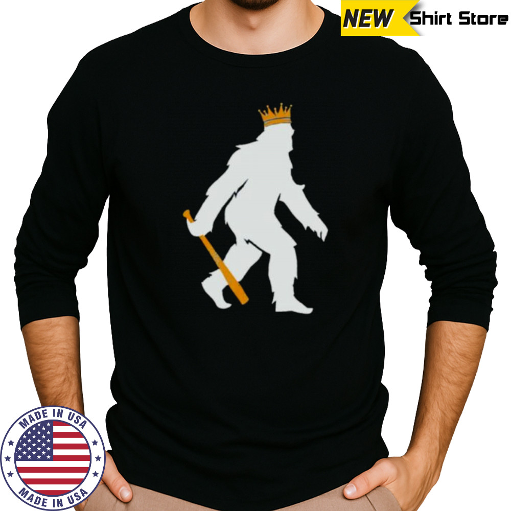 Pasquatch bigfoot crowned Kansas City Royals Baseball MLB shirt Long Sleeved