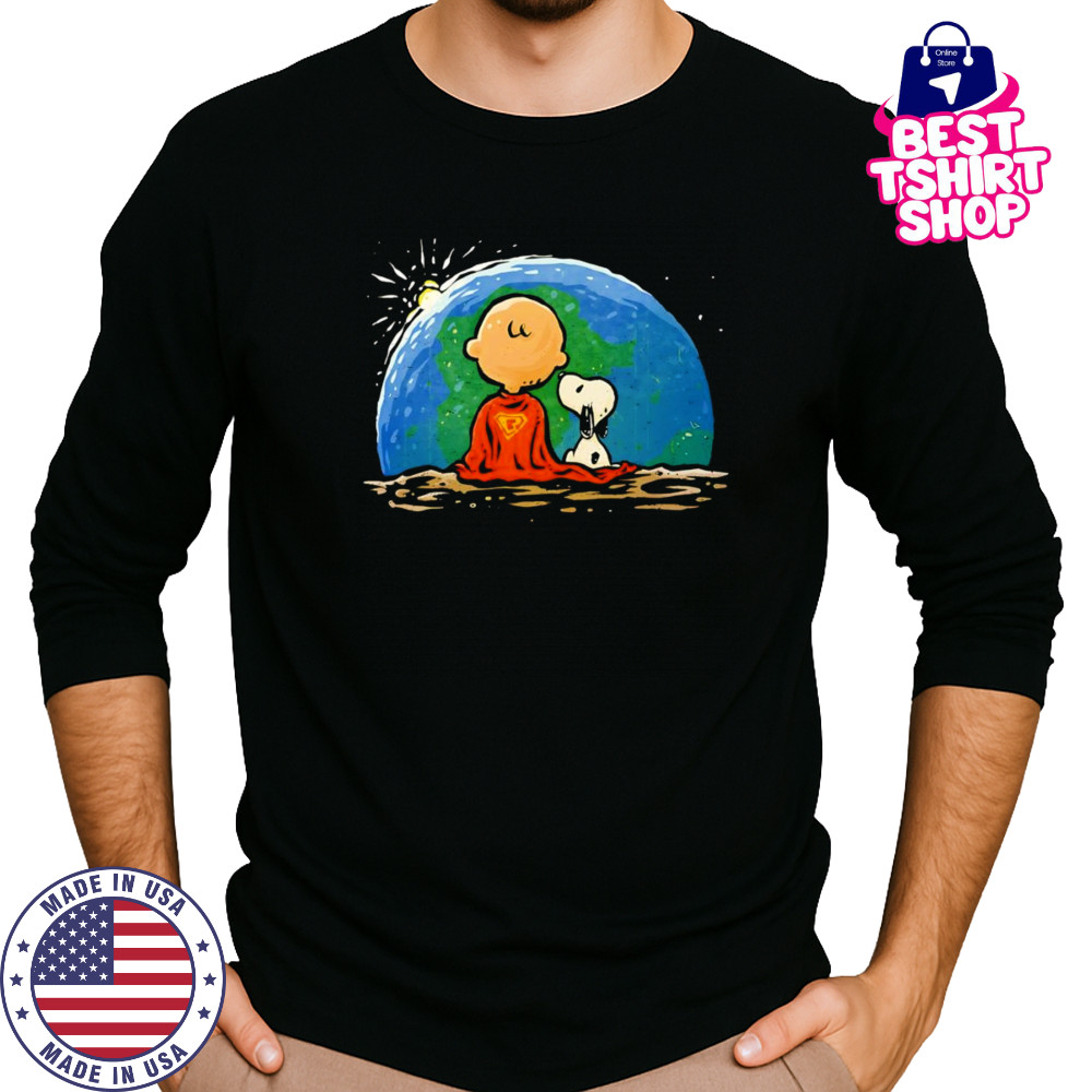 Peanuts Super Earthrise shirt Long Sleeved