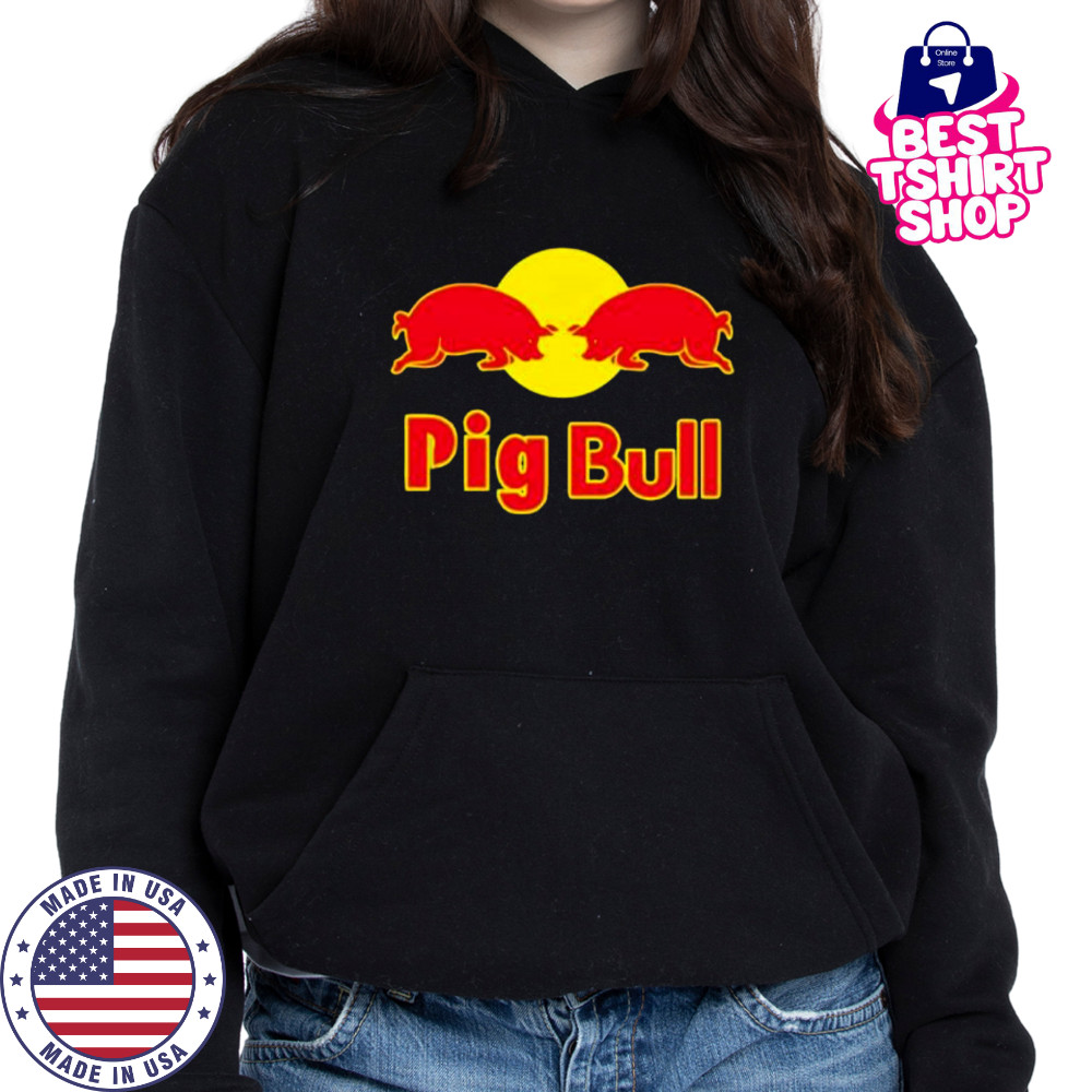 Pig bull red bull parody shirt Hoodie