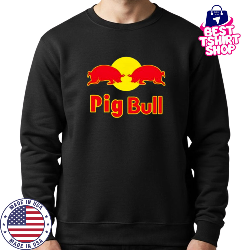 Pig bull red bull parody shirt Sweatshirt
