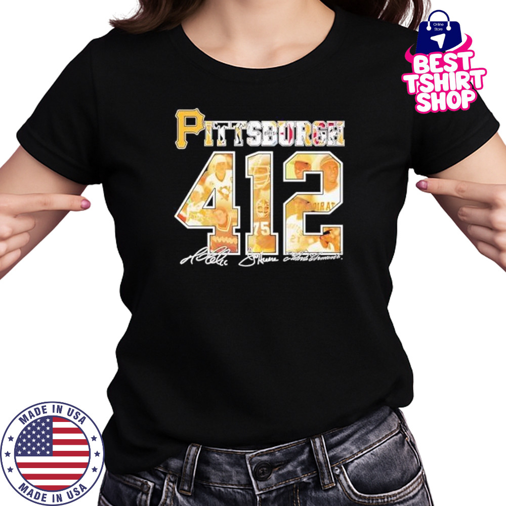 Pittsburgh pirates 412 legends signatures shirt Women's T-shirt