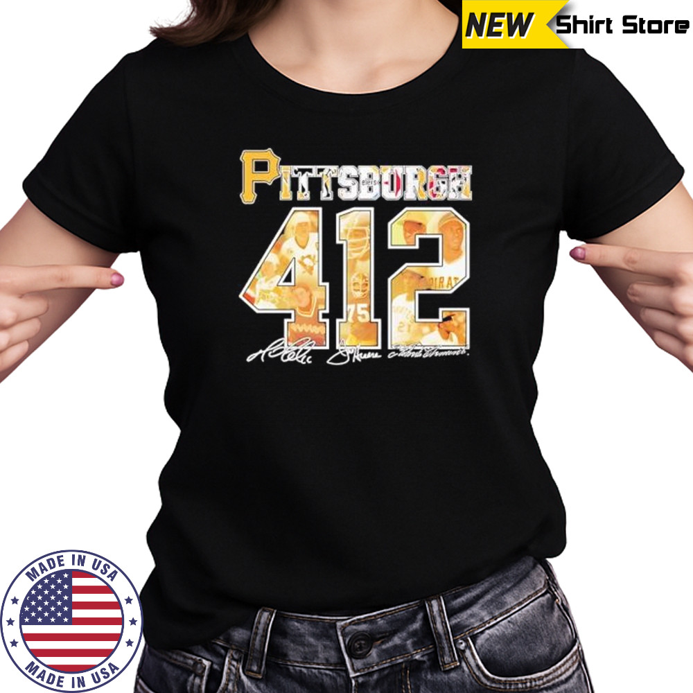 Pittsburgh pirates 412 legends signatures shirt Women's T-shirt