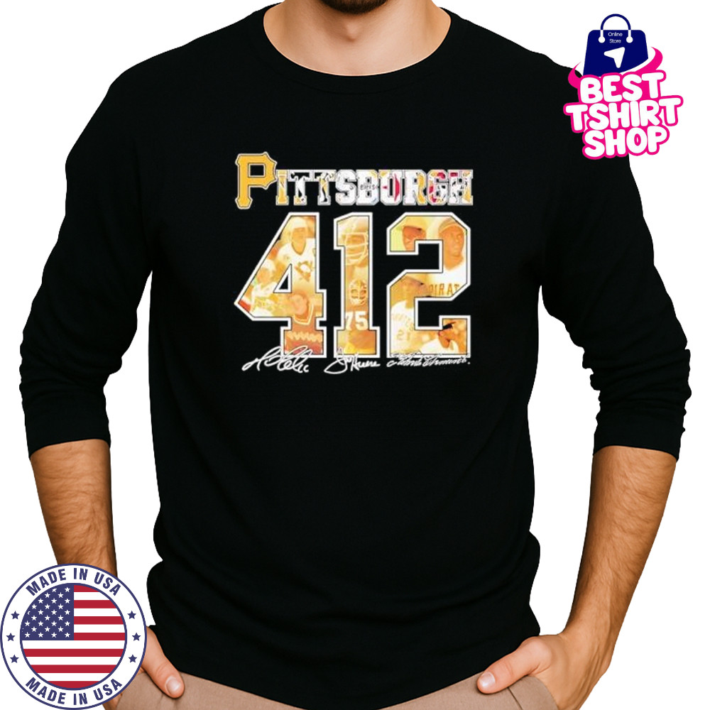 Pittsburgh pirates 412 legends signatures shirt Long Sleeved
