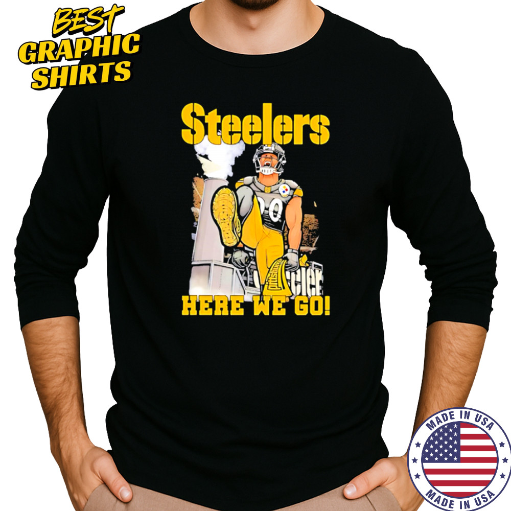 Pittsburgh Steelers T.J. Watt Here We Go shirt Long Sleeved