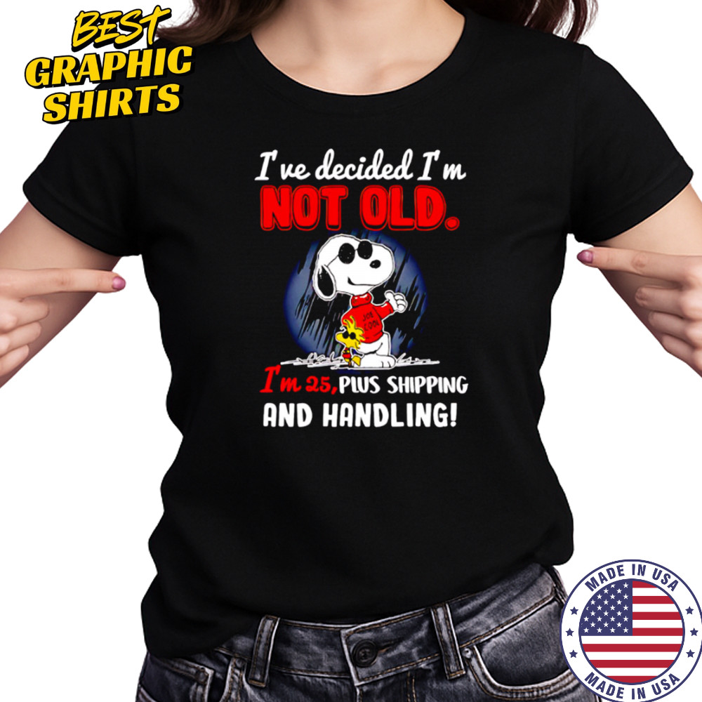 Snoopy Peanuts I’ve decided I’m not old shirt Women's T-shirt