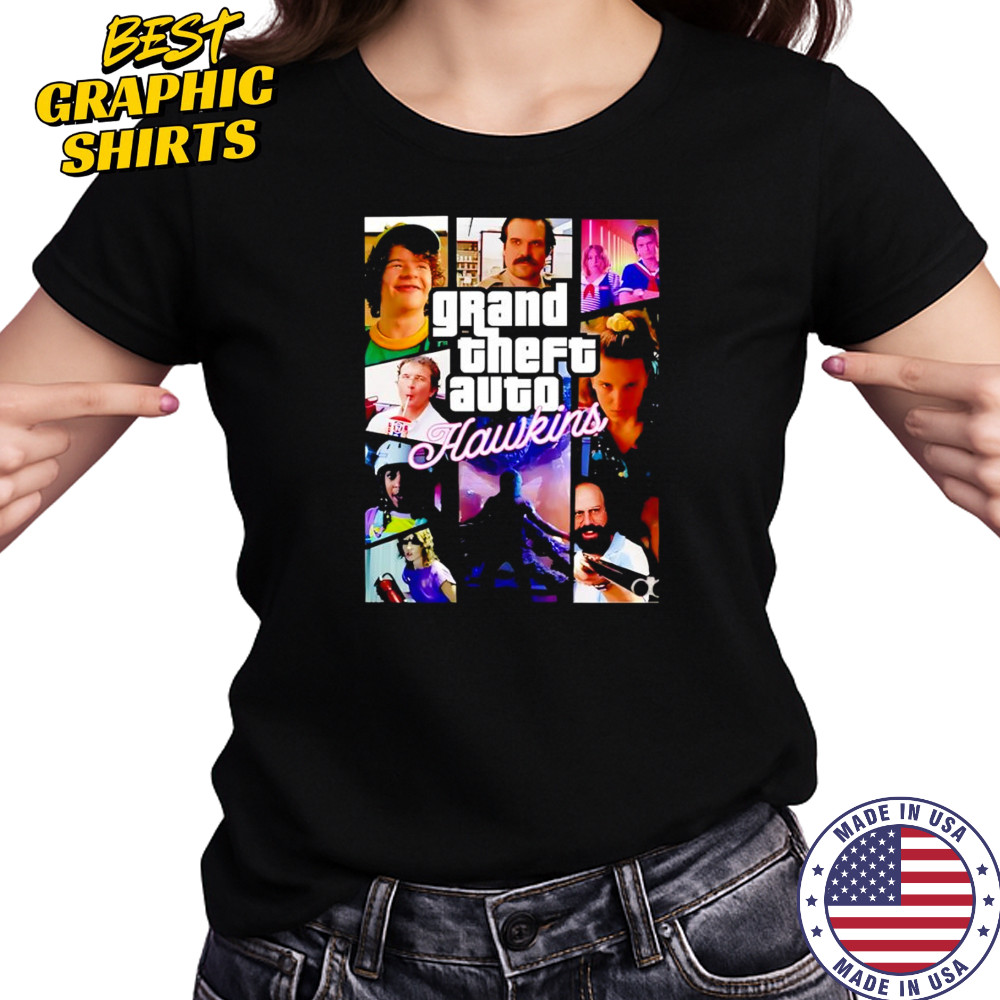Stranger Things Grand Theft Auto Hawkins shirt Women's T-shirt