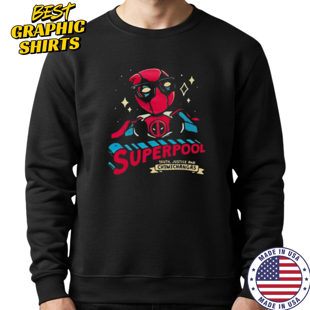 Superpool truth justice and chimichangas shirt Sweatshirt