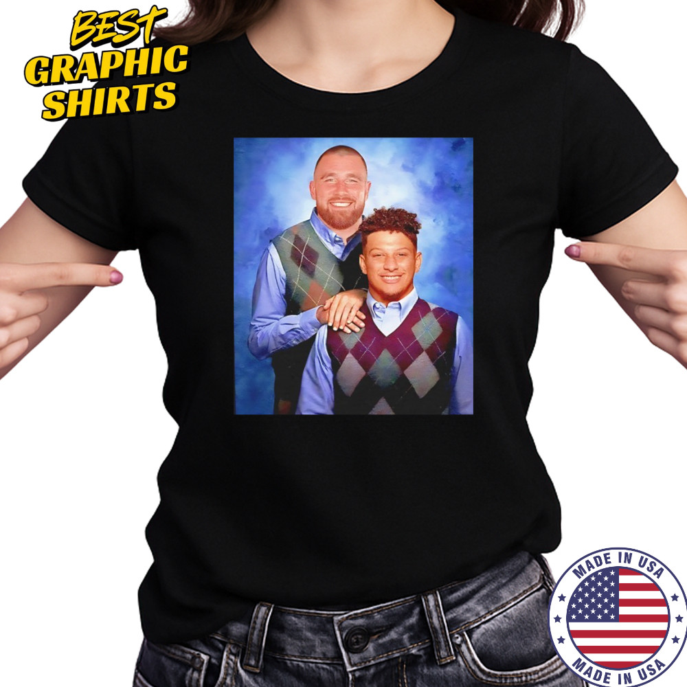 Travis Kelce and Patrick Mahomes Kansas City Chiefs NFL Step Brothers shirt Women's T-shirt